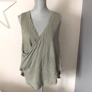 Free People distressed tank top